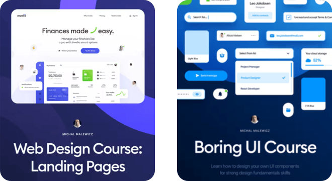 Web Design Course & Boring UI Course